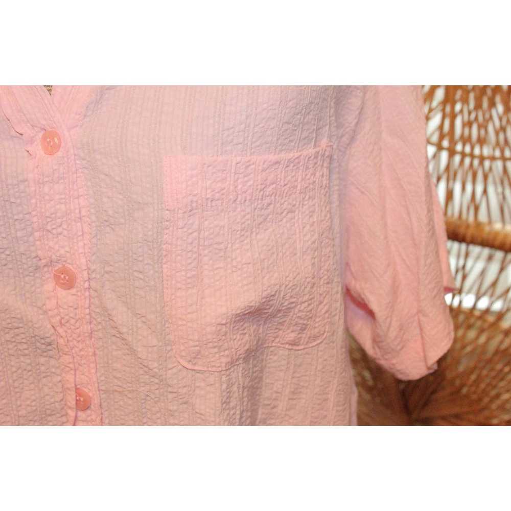 VINTAGE PINK BLOUSE,button down blouse,pink vinta… - image 7