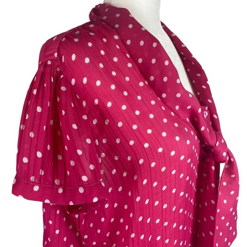 Vintage style Tailor B.Moss pink polka dot secret… - image 2