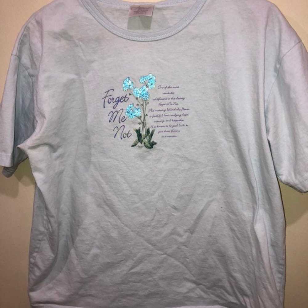 Vintage Forget Me Not Shirt - image 1