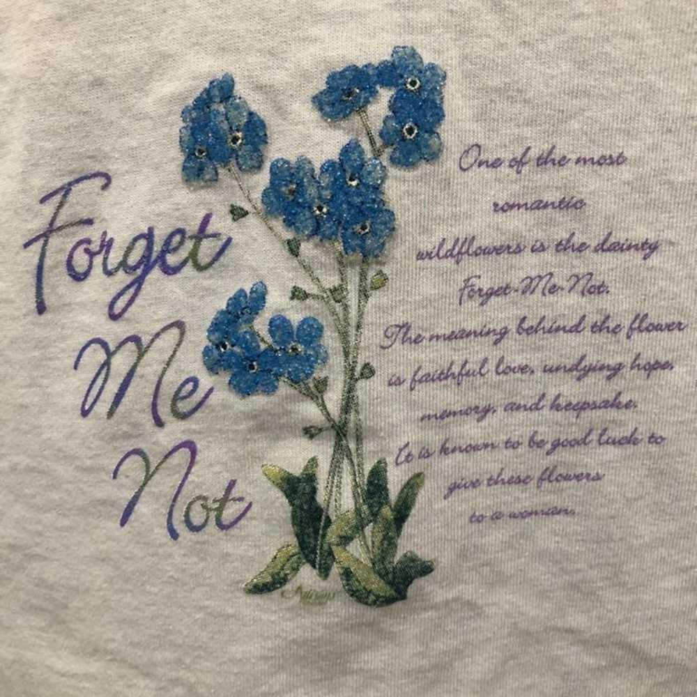 Vintage Forget Me Not Shirt - image 2