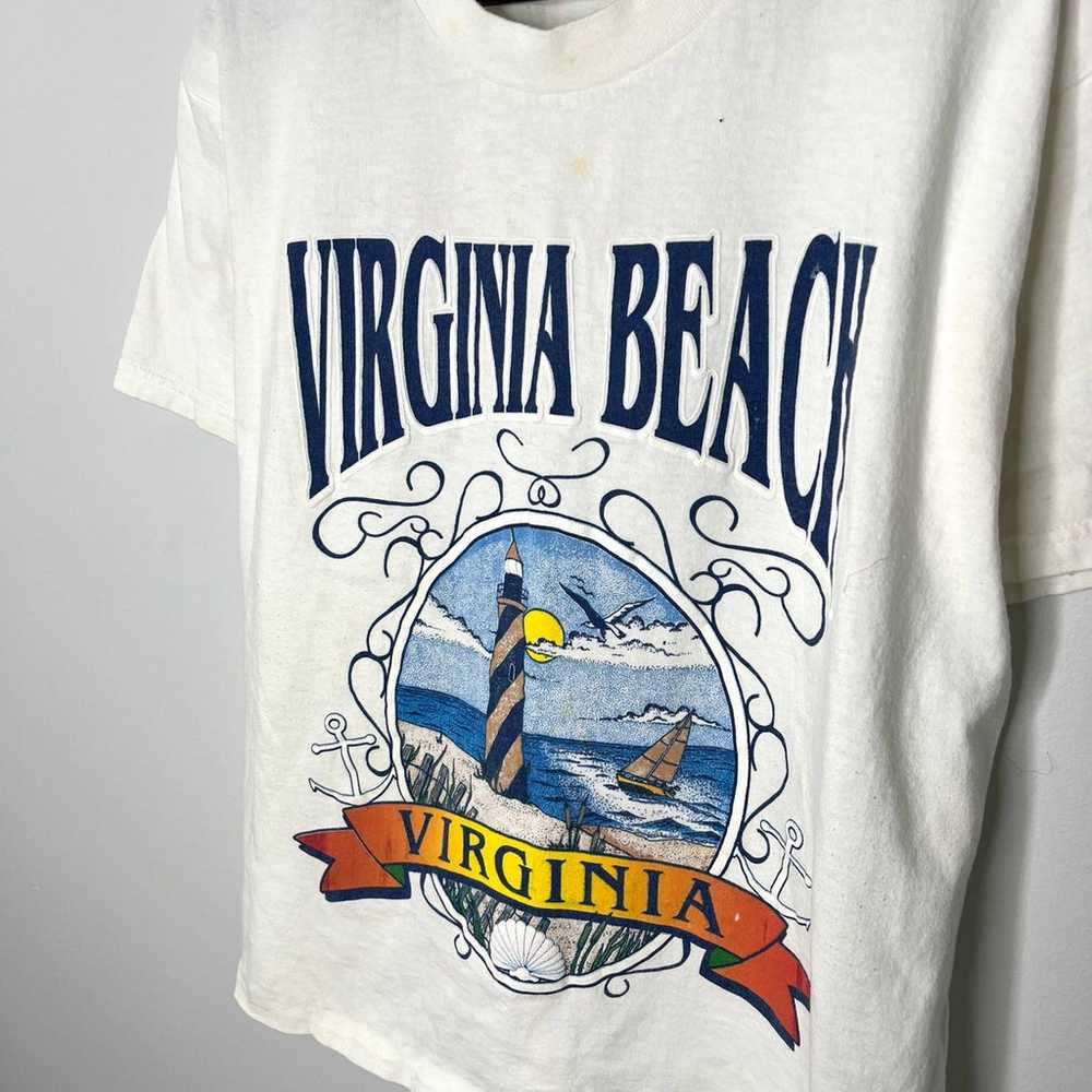 Vintage Virginia Beach Graphic T-Shirt - image 2