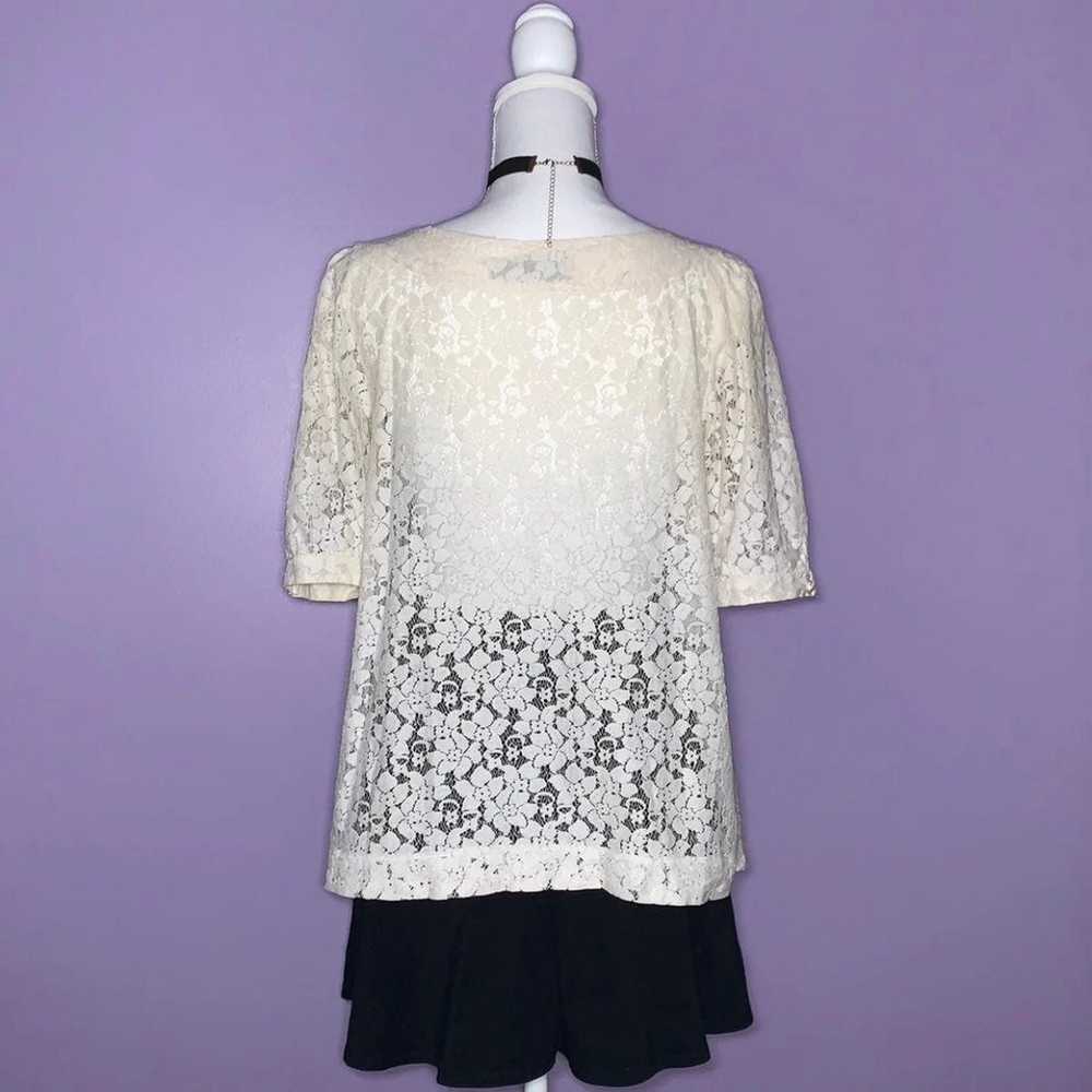 The Limited Off White Lace Blouse - image 3