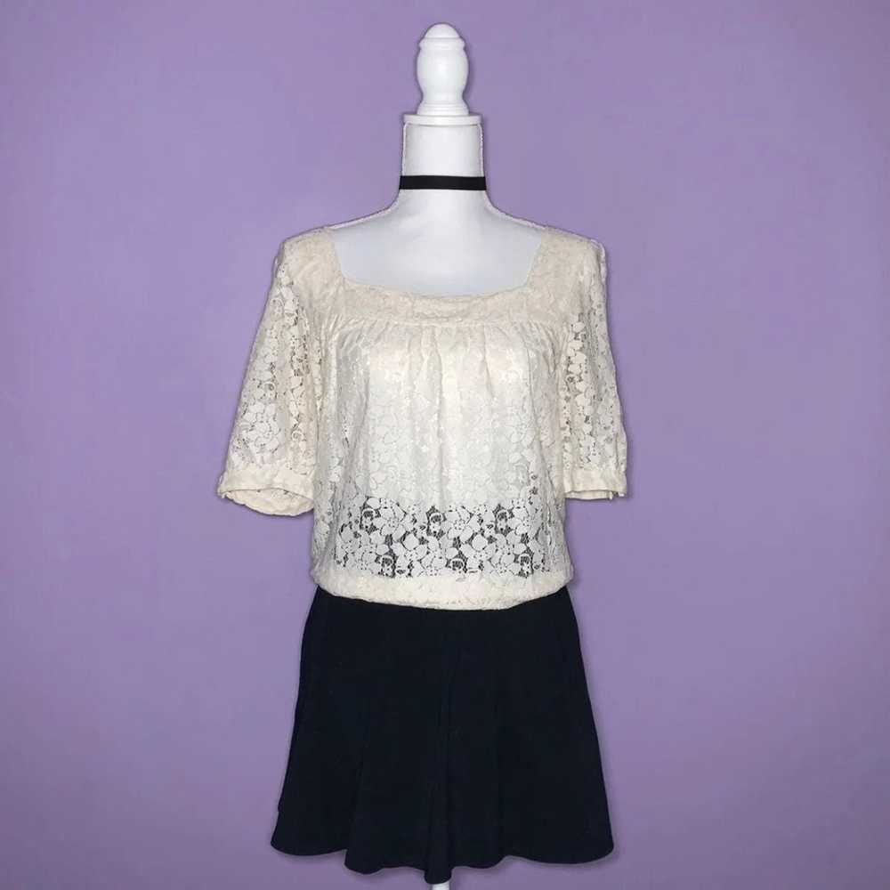 FINAL PRICE!!  The Limited Off White Lace Blouse - image 5