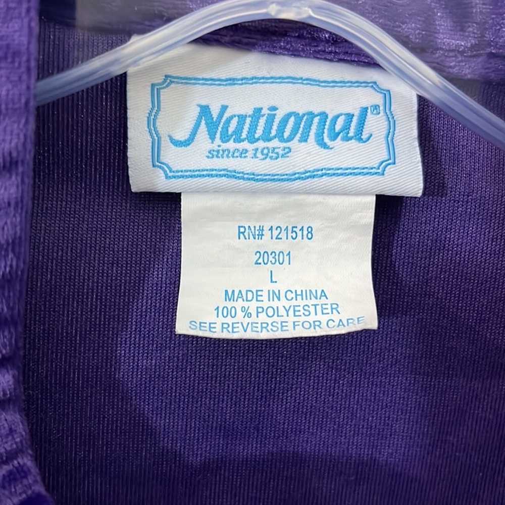 Vintage National since 1952 velvet button front s… - image 2