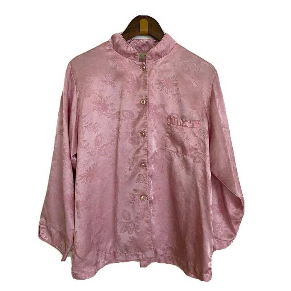 Vintage Lord & Taylor Pink Asian inspired Chinese… - image 1