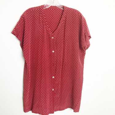 Jones New York 100% Sillk Vintage Blouse - image 1