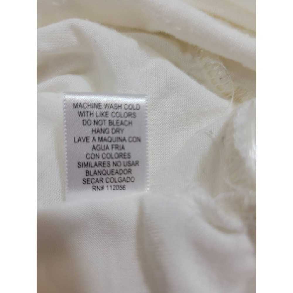 Vintage Zenana Top Stretch Fabric White 3/4 Sleev… - image 8