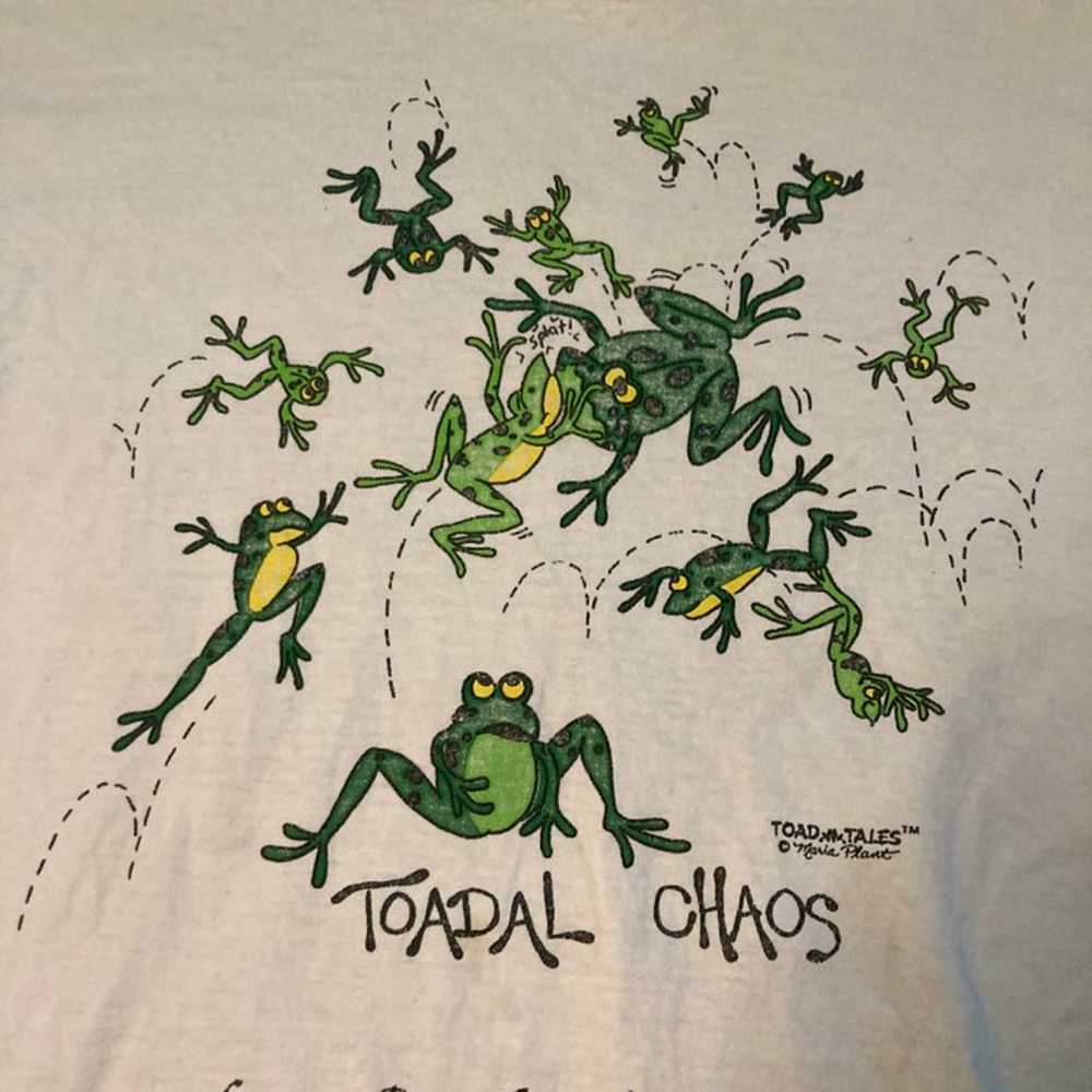 Vintage toad nature tee shirt large 90s - image 1