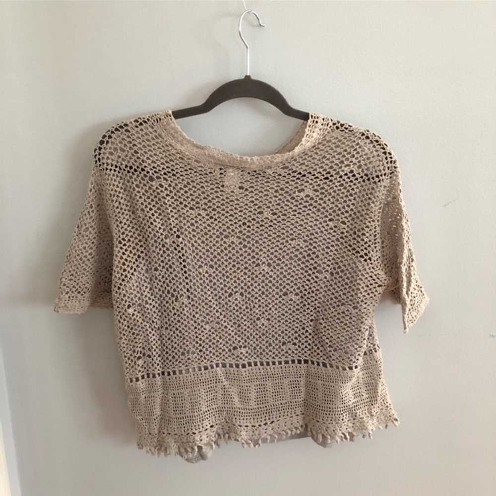 Freeport Studio Hand Knit Vintage Sweater Short S… - image 8