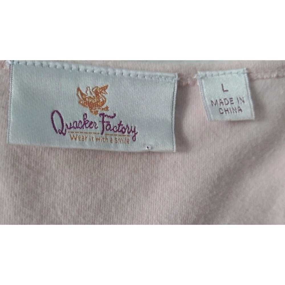 Vtg Quacker Factory Size L Jersey Knit Tiger Prin… - image 5