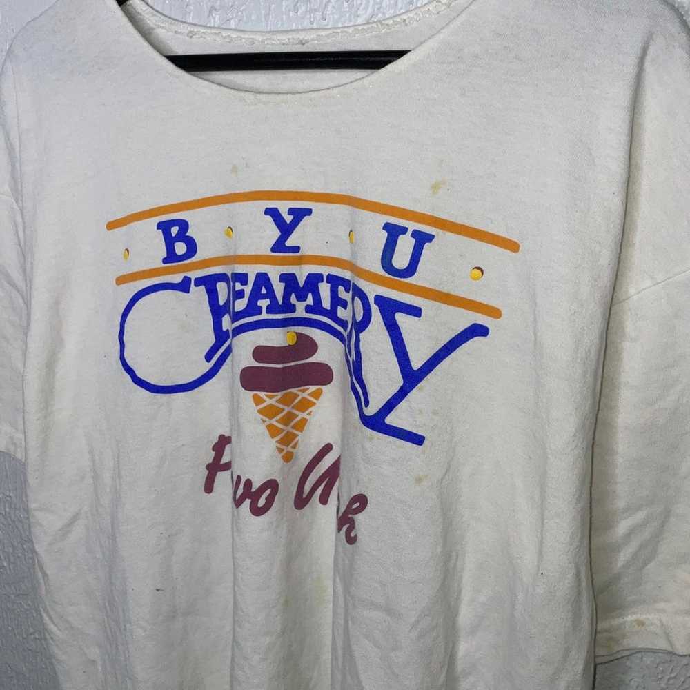 Vintage BYU Creamery Ice Cream Graphic T-Shirt - image 4