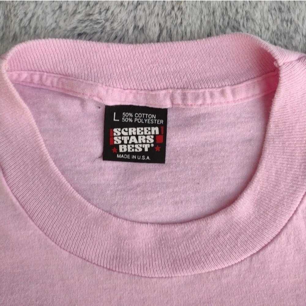 Vintage Screen Stars Single Stitch Pink T-shirt L… - image 4