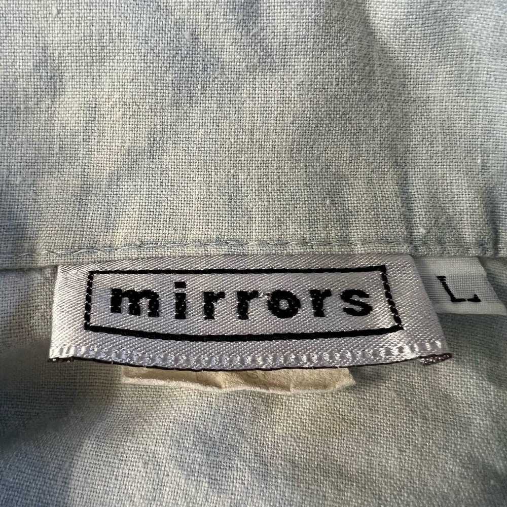Vintage 1980’s Mirrors Cotton Denim Style Top - image 8