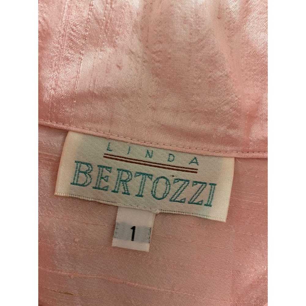 Vintage Linda Bertozzi 100% Silk Long Sleeve Butt… - image 10