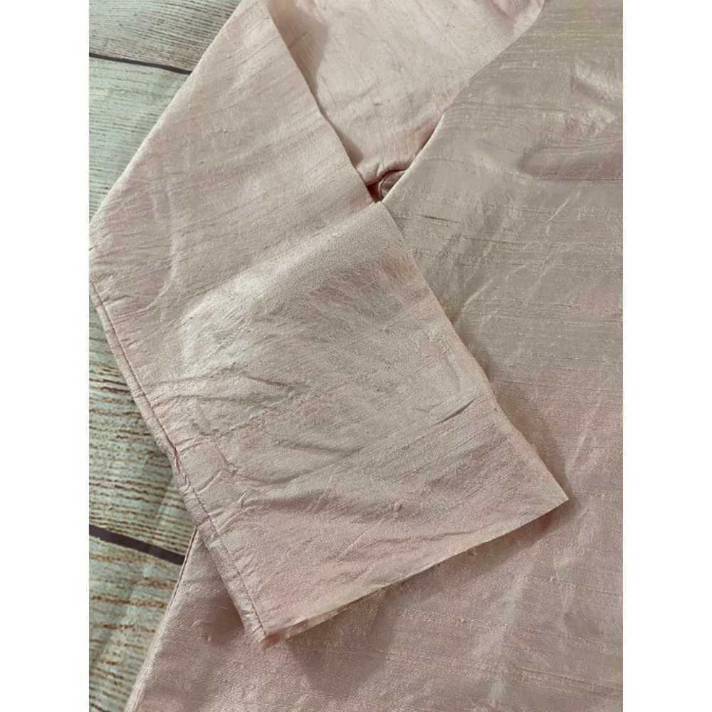 Vintage Linda Bertozzi 100% Silk Long Sleeve Butt… - image 12