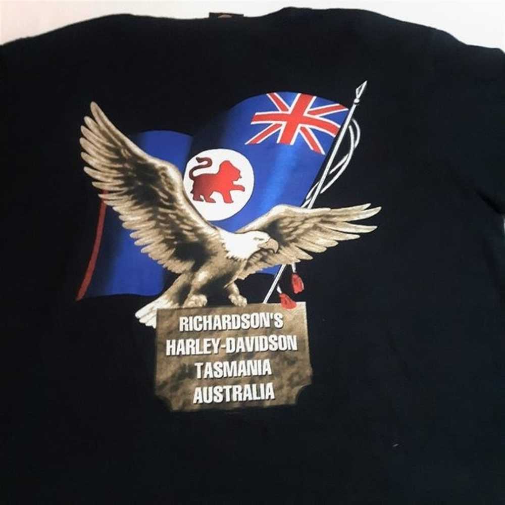 Vintage HARLEY DAVIDSON TASMANIA Australia T-Shir… - image 4