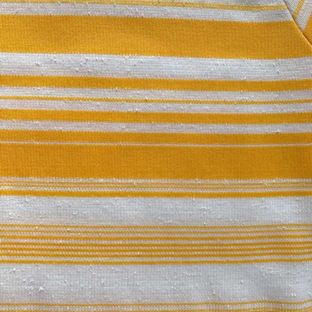 Vintage 1970s Catalina Yellow White Striped Short… - image 11