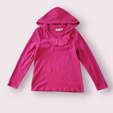 Pink hooded long sleeve