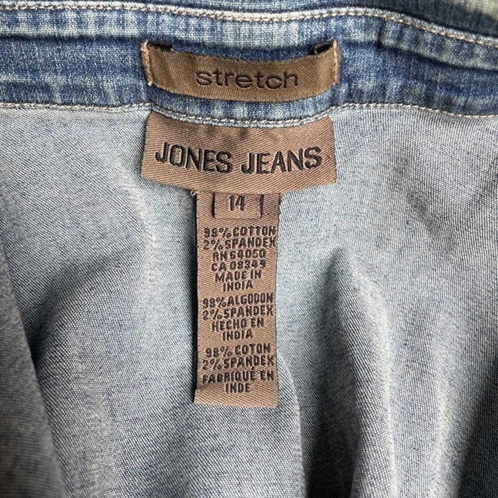 American Vintage Jones Jeans snap button jean tee - image 3