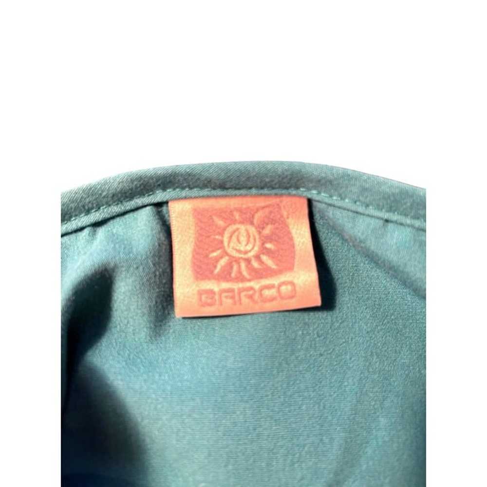 Barco Women's Scrub Jacket Size L Teal Knit Cuff … - image 3