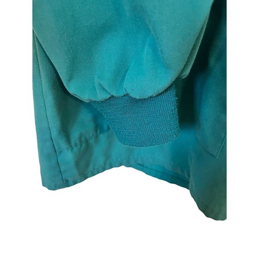 Barco Women's Scrub Jacket Size L Teal Knit Cuff … - image 4