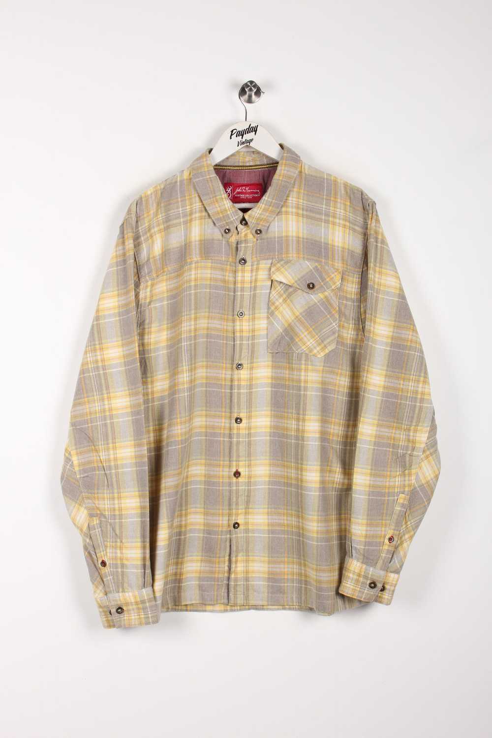 Vintage Plaid Flannel Shirt XL - image 1