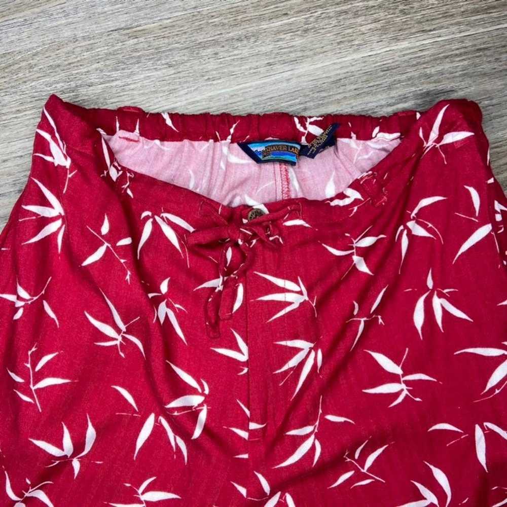 Vintage Shaver Lake Red Summer Outfit (L) - image 7