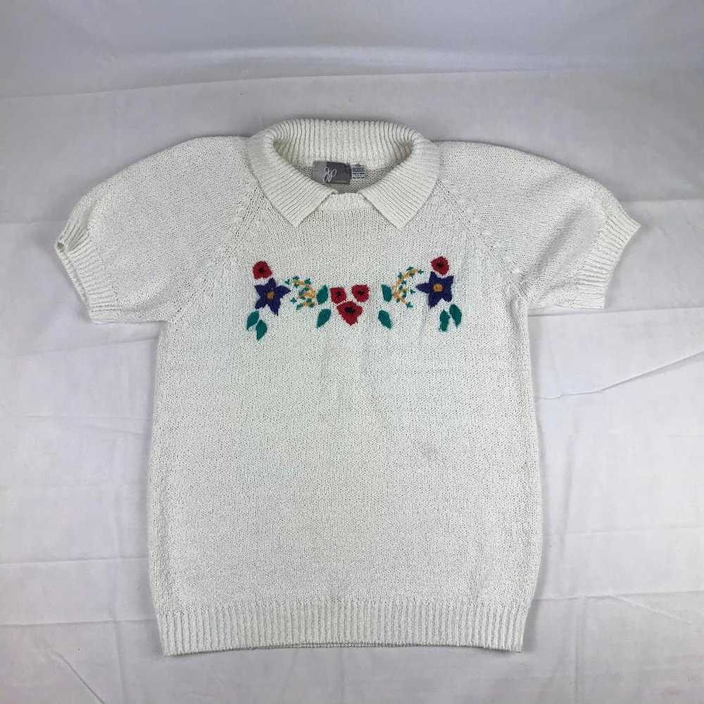 Vintage jp collection embroidered floral - image 1