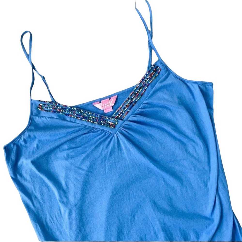 Vintage Y2K Pink Victoria’s Secret Blue Tunic Tan… - image 7