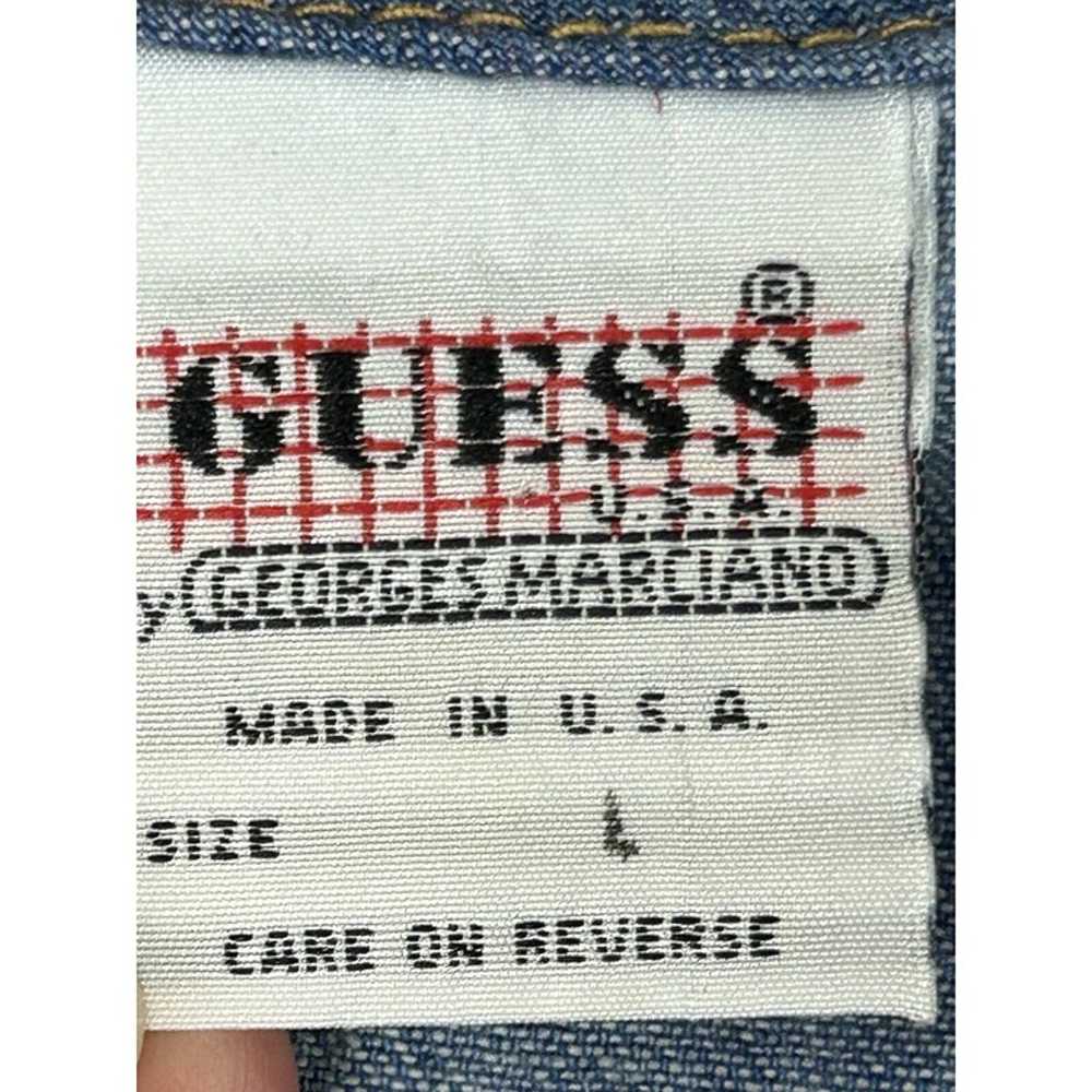 Vintage guess Denim Blouse George Marciano Graffi… - image 9