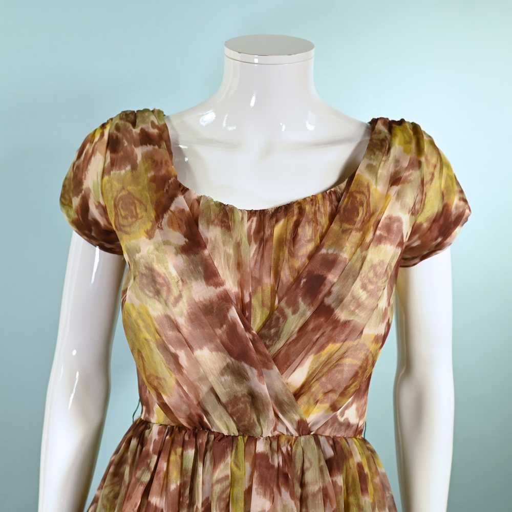 Carol Robins Vintage 60s Fit & Flare Party Dress,… - image 2