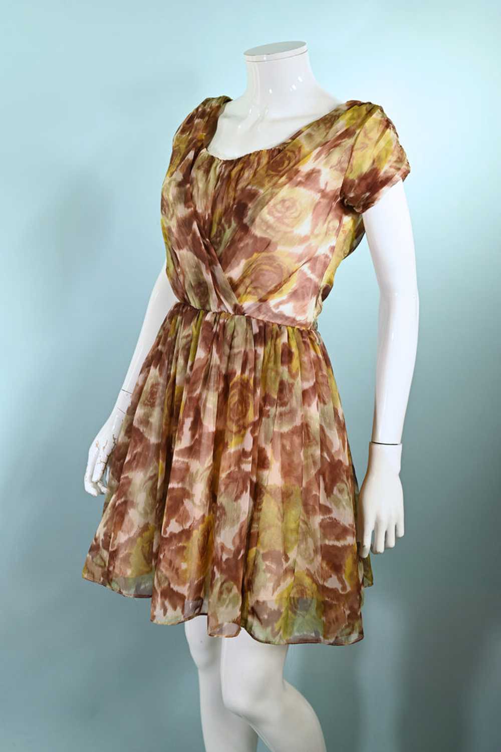 Carol Robins Vintage 60s Fit & Flare Party Dress,… - image 6