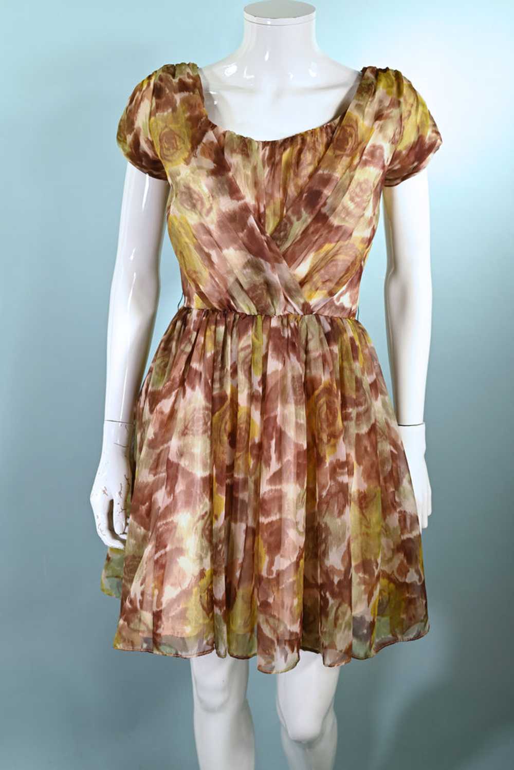 Carol Robins Vintage 60s Fit & Flare Party Dress,… - image 7