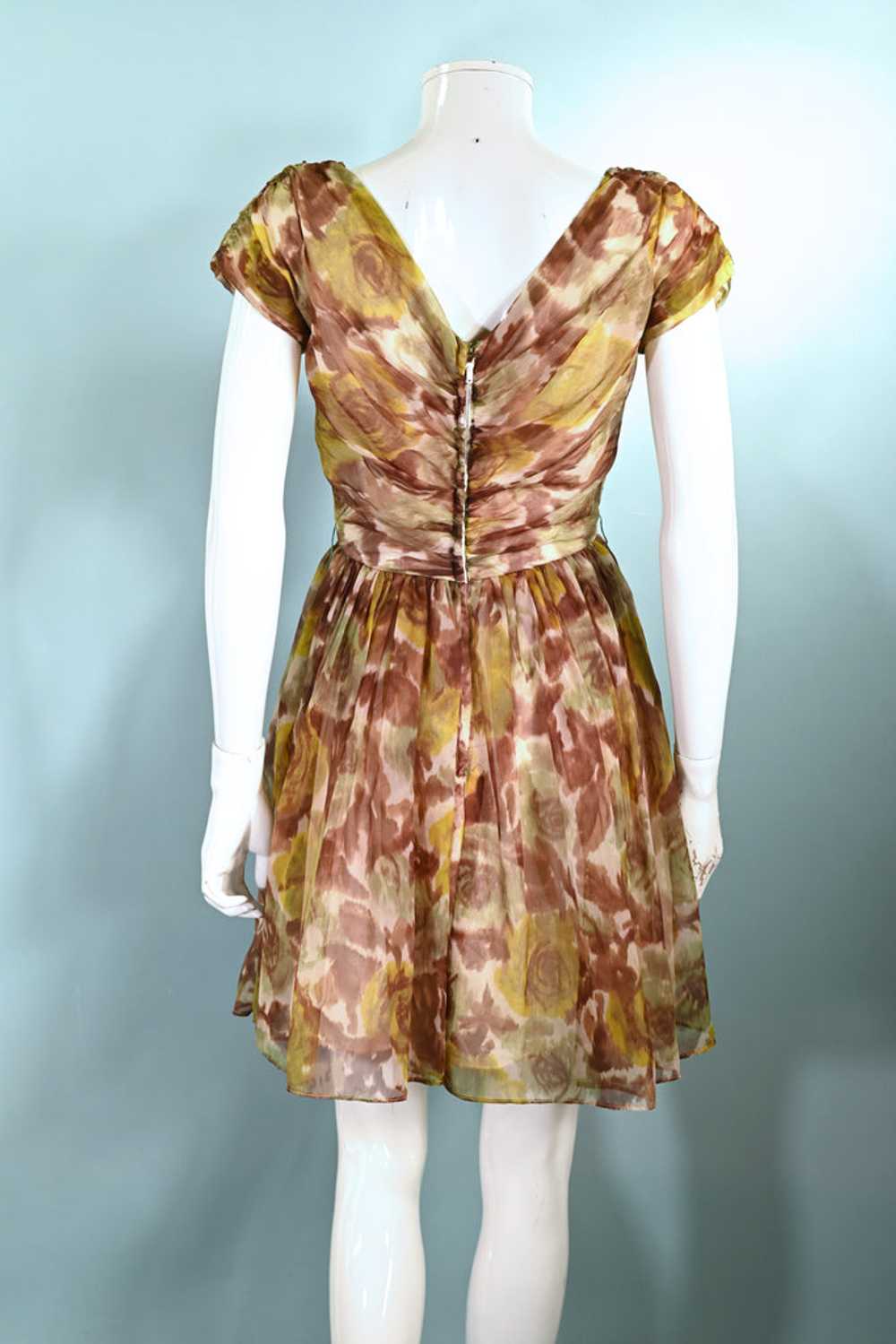 Carol Robins Vintage 60s Fit & Flare Party Dress,… - image 9