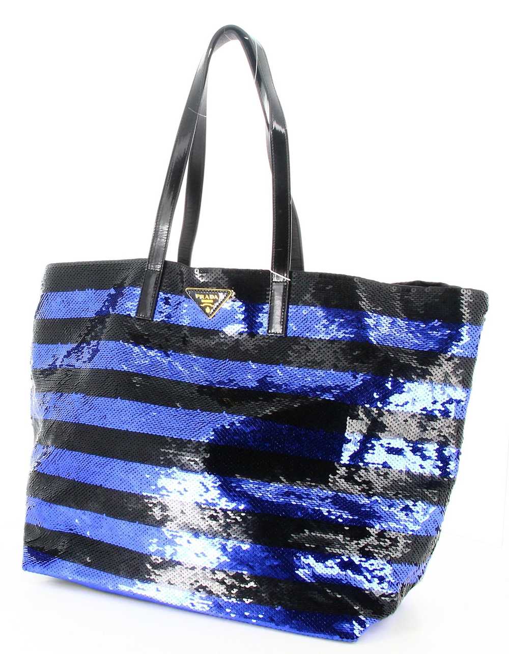 Prada Blue And Black SequinsTote - image 3