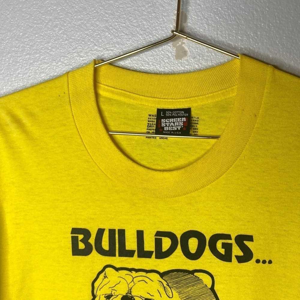 Rare vintage 1988 S.Larson bulldogs Tshirt single… - image 11