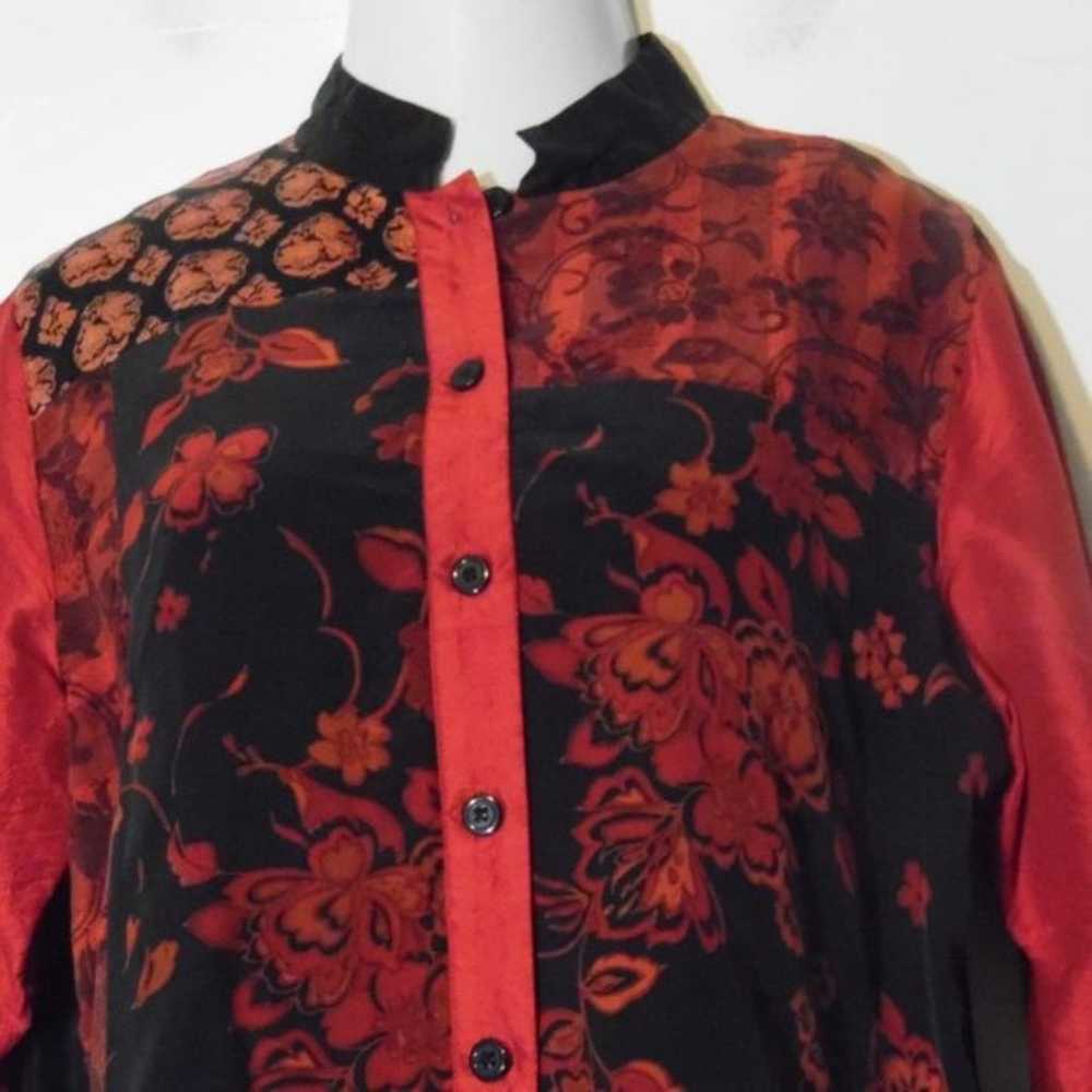 90s vintage Koos of Course silk blouse size L lar… - image 2