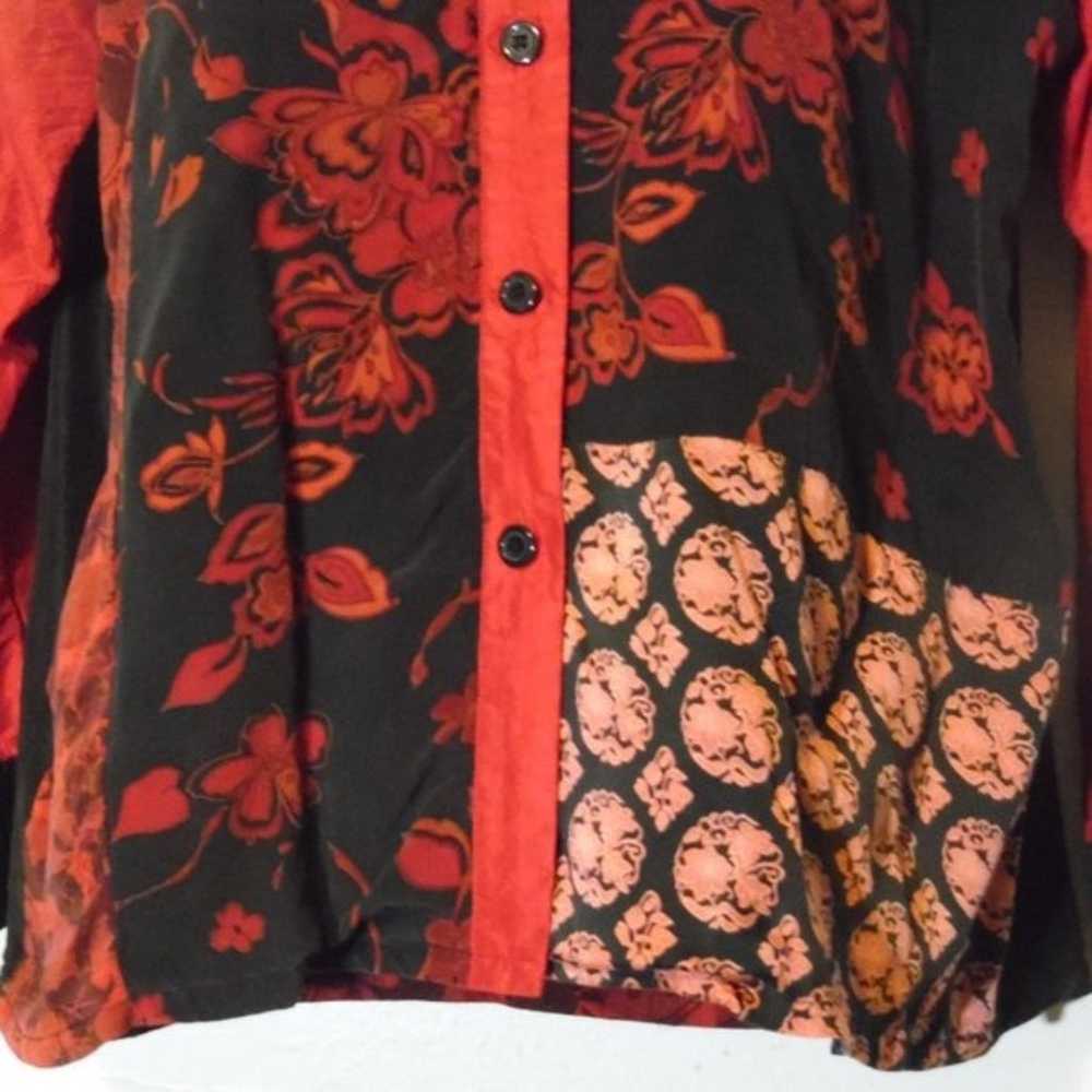 90s vintage Koos of Course silk blouse size L lar… - image 3