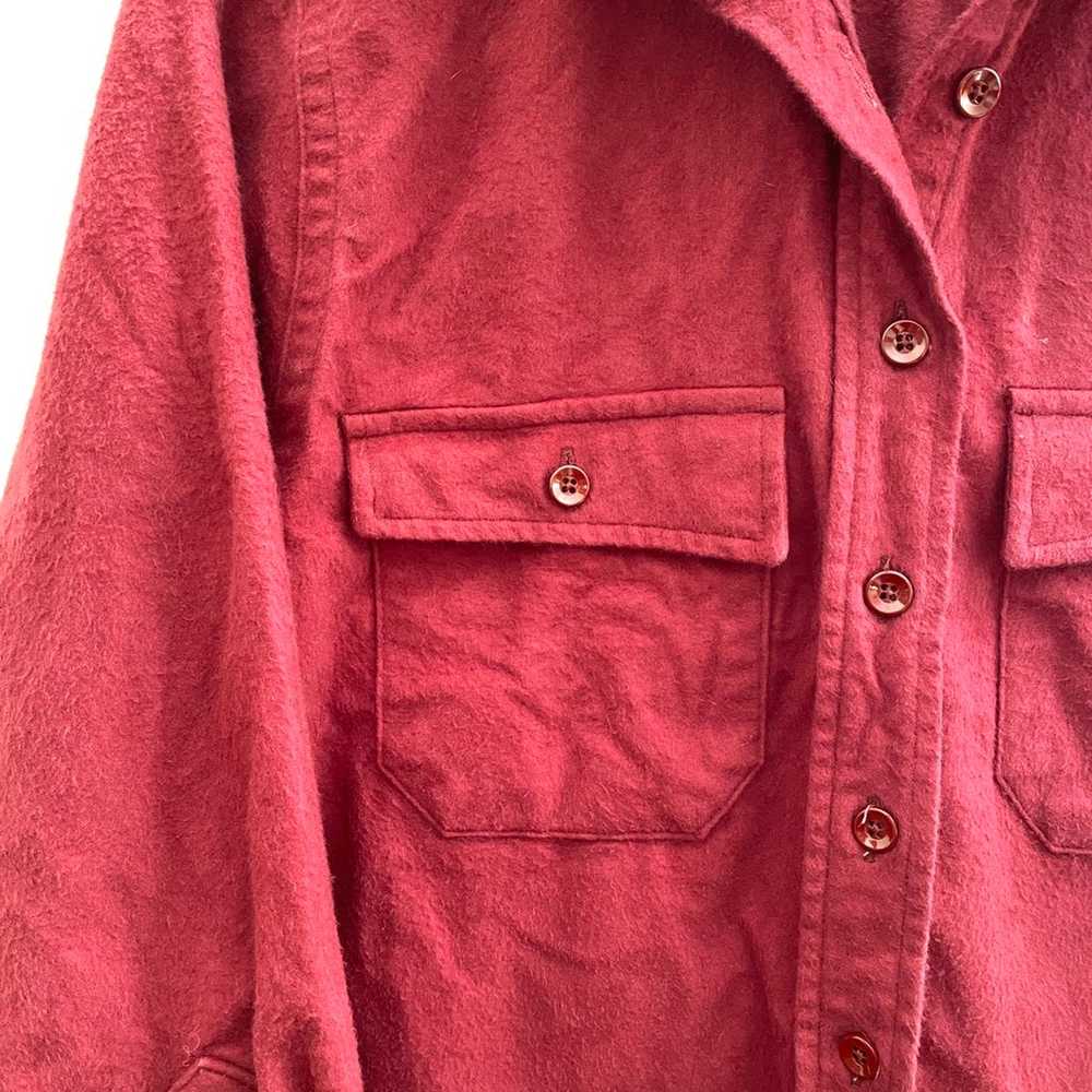 Vintage LL Bean Red Button Up Shirt/Jacket - image 2