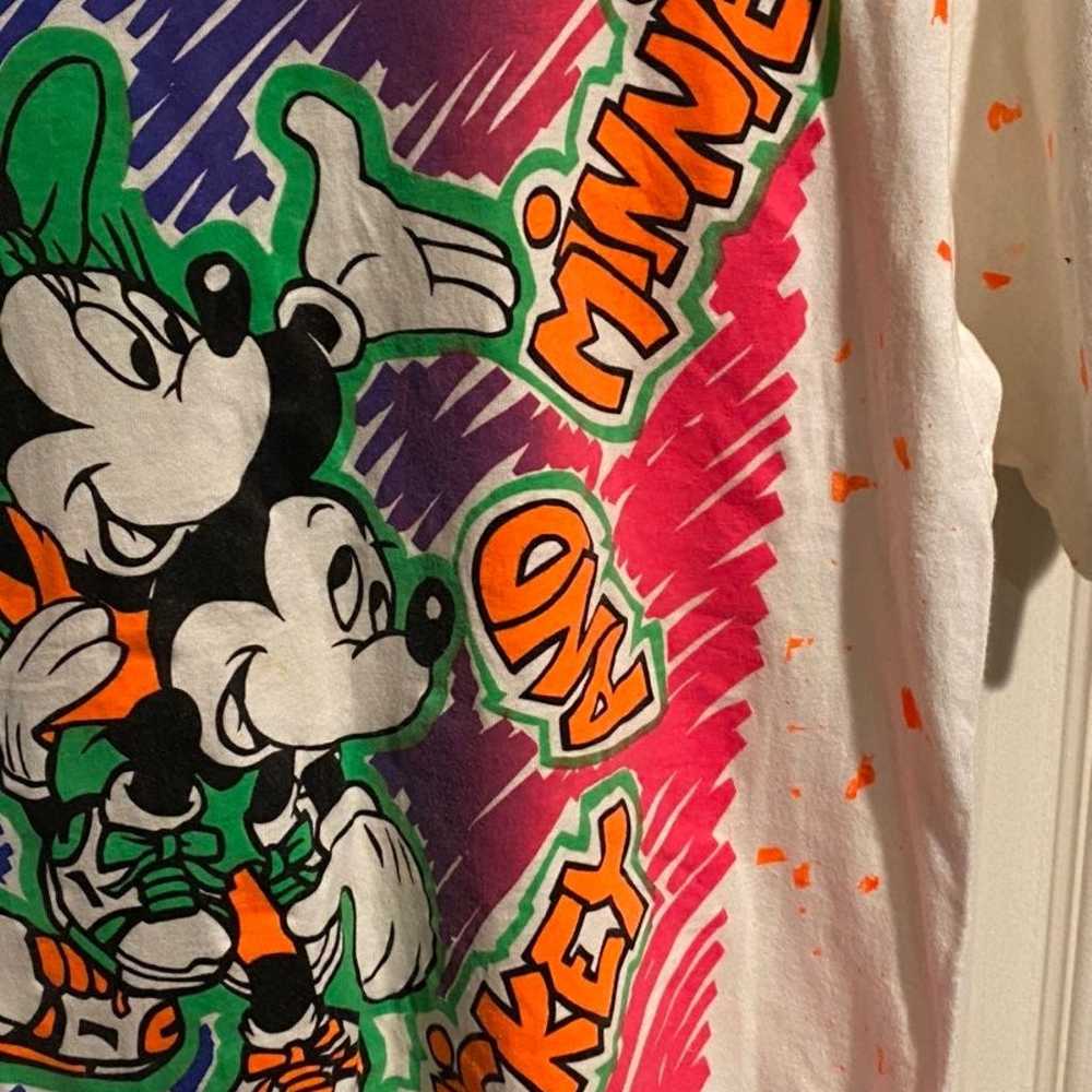 Vintage 90’s Disney Mickey T-shirt Large - image 3