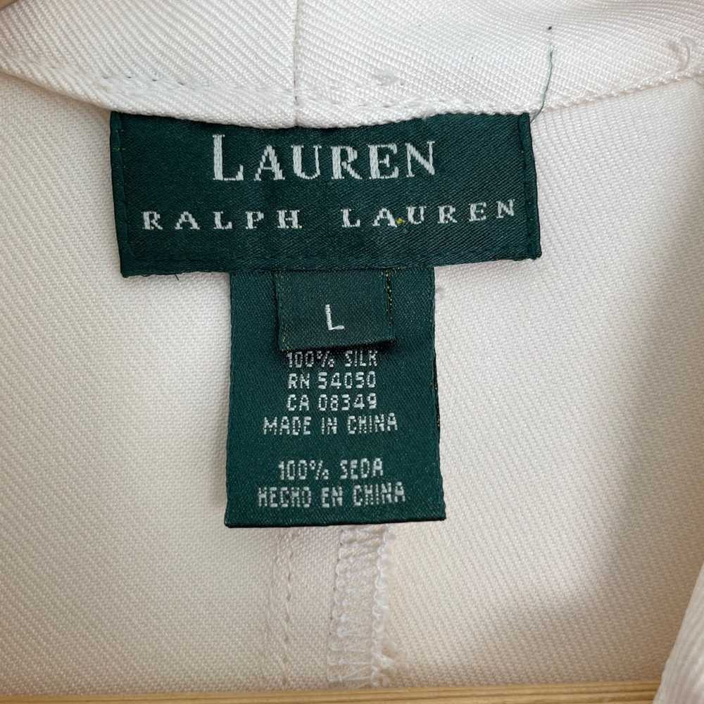 Vintage Lauren Ralph Lauren Silk Ivory Kimono Sty… - image 2