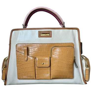 Fendi Peekaboo regular pocket crocodile handbag