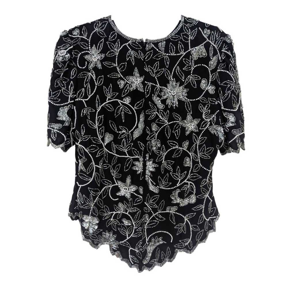 Vintage Lawrence Krazer Beaded and Sequin Blouse - image 2