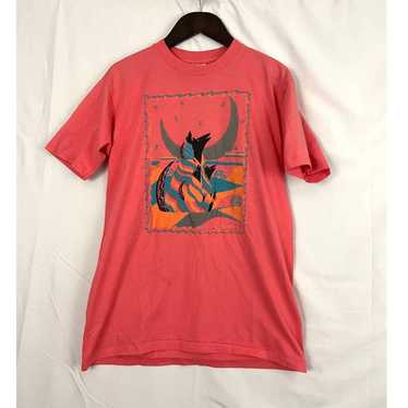 VTG HL Miller Wolf Nature T-Shirt L USA Single Stitch Monarch Crest 119/1