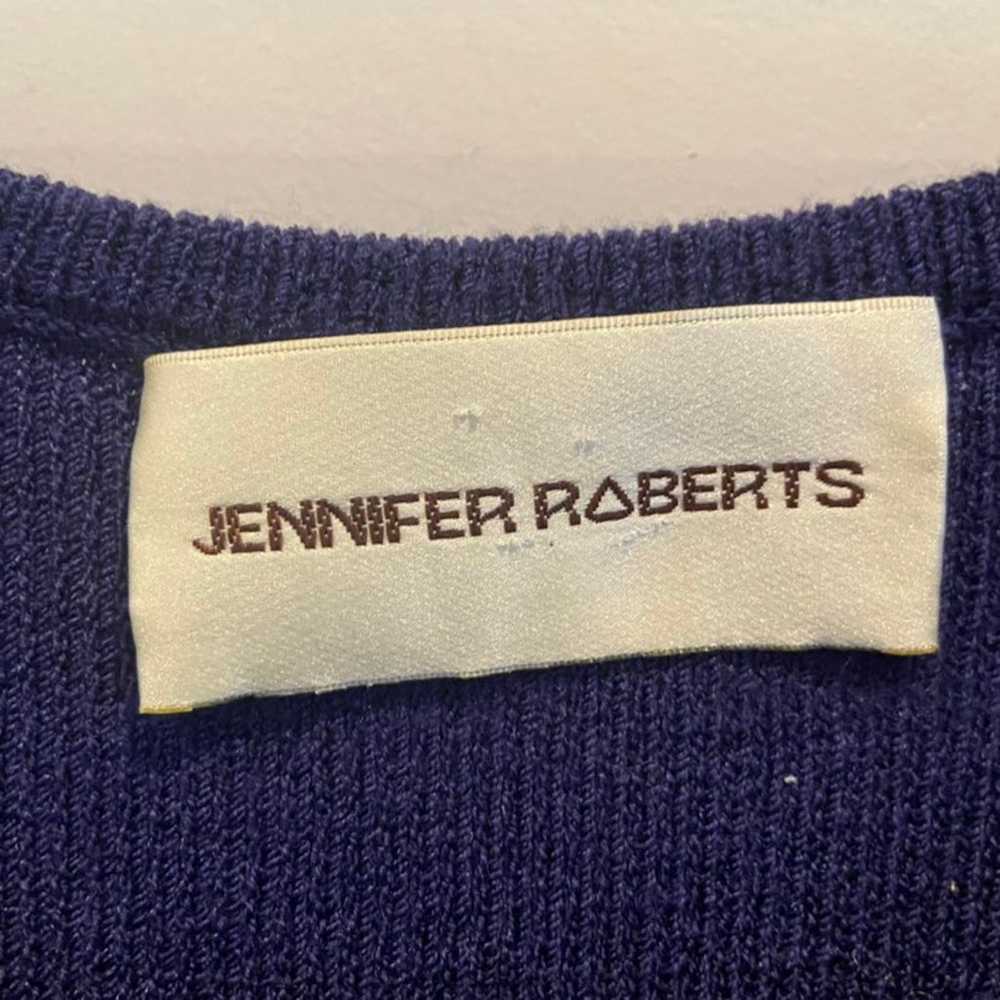 Vintage 80's Jennifer Roberts Wool Blend Short Sl… - image 4