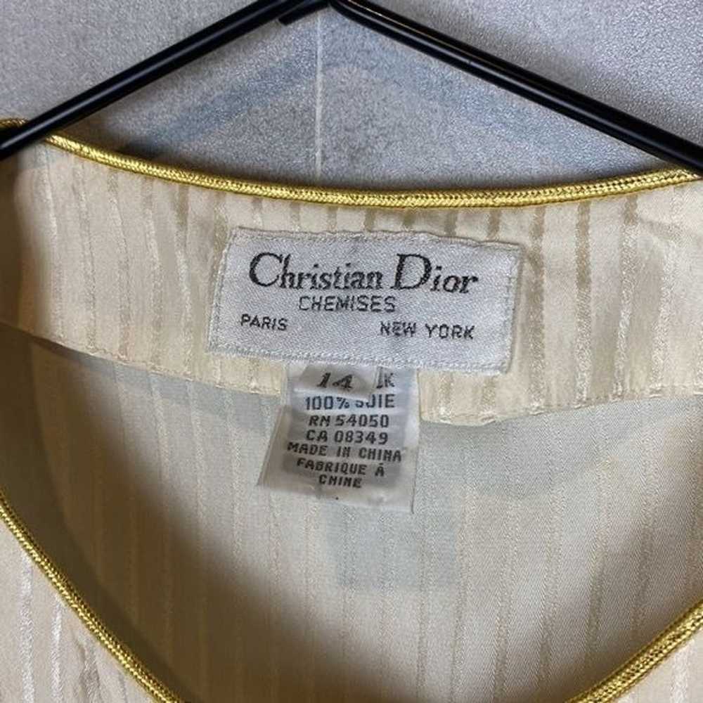 Vintage Dior silk sleep top - image 4