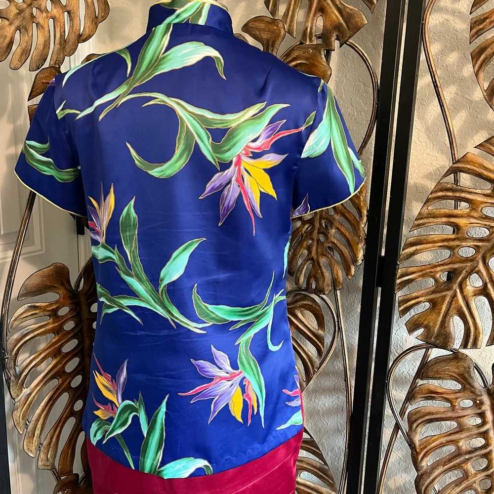 Waltah Clarke Barkcloth Vintage Hawaiian Shirt Wo… - image 10