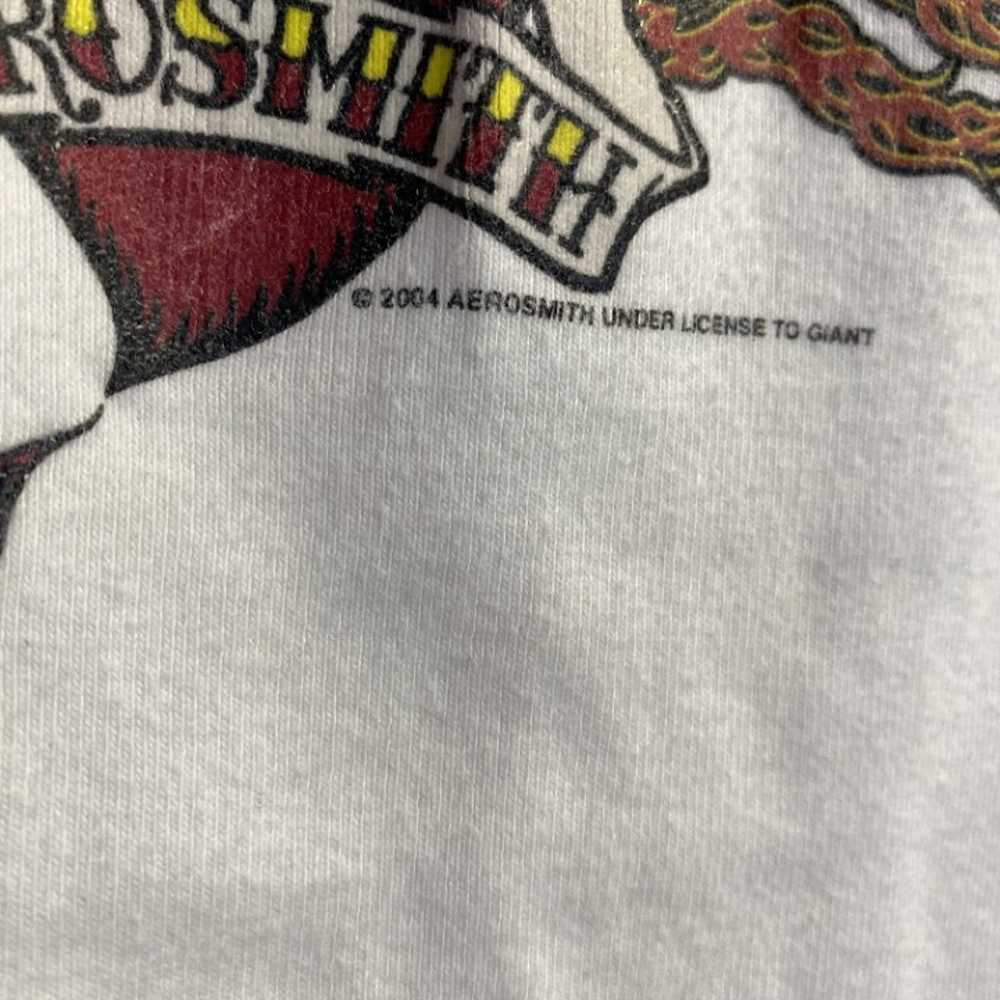 Y2K Aerosmith Rock Band Tee Shirt size L - image 3