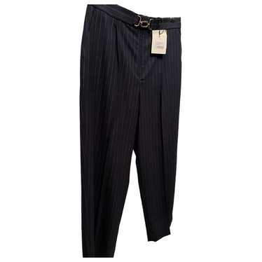 Wool carot pants