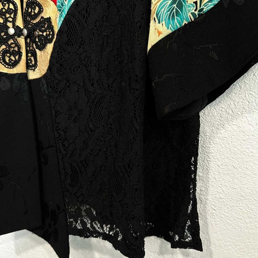 Vintage Spencer Alexis Kimono Top Silk Blend Lace… - image 10